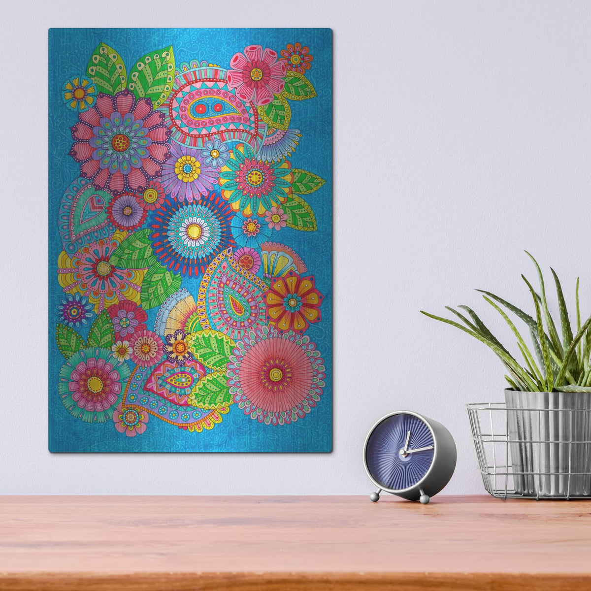 'Big Beautiful Blooms' by Hello Angel – Metal Wall Art, 12x16 room view
