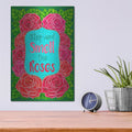 'Big Beautiful Blossoms 24' by Hello Angel – Metal Wall Art, 12x16 room view