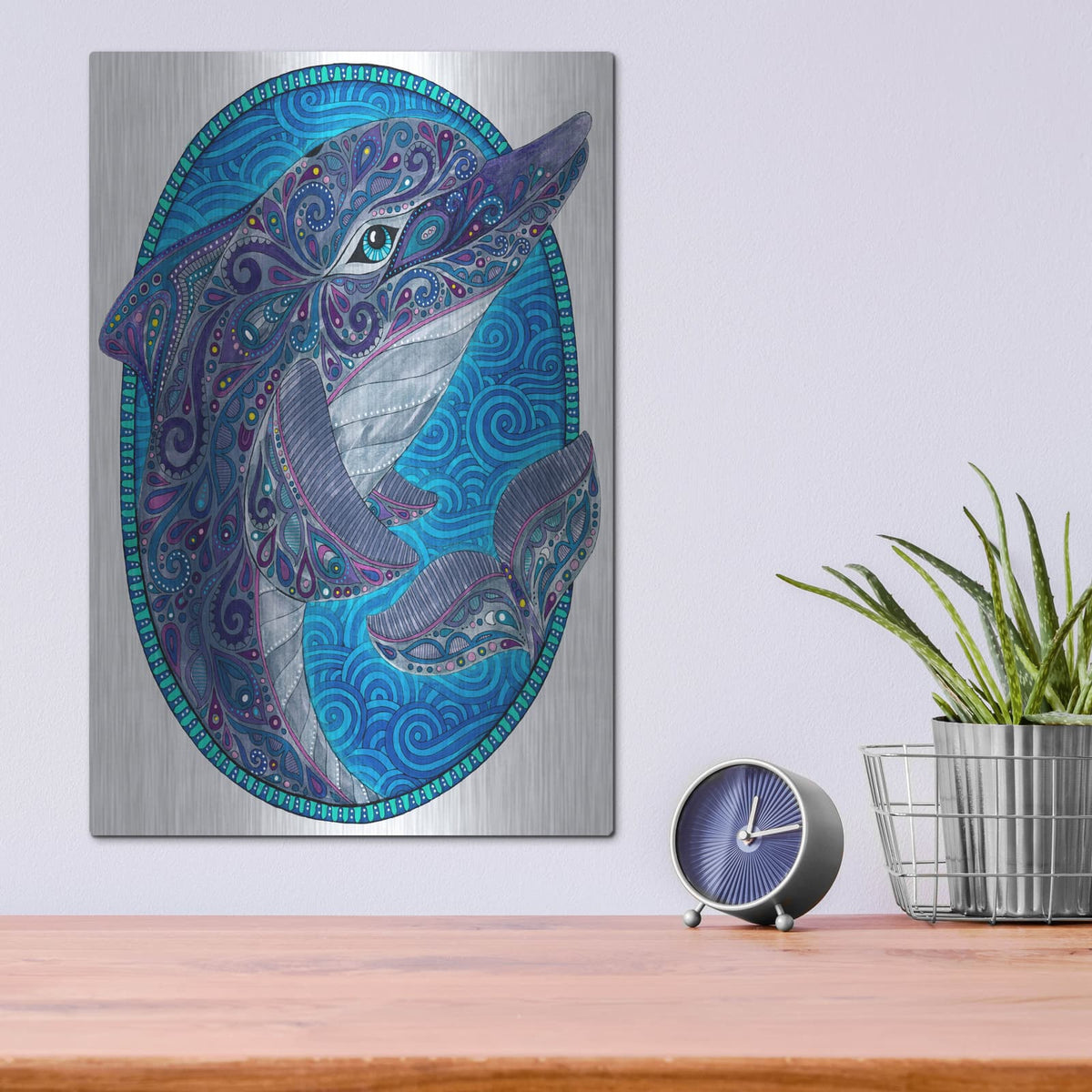 'Animals 5' by Hello Angel – Metal Wall Art, 12x16 room view
