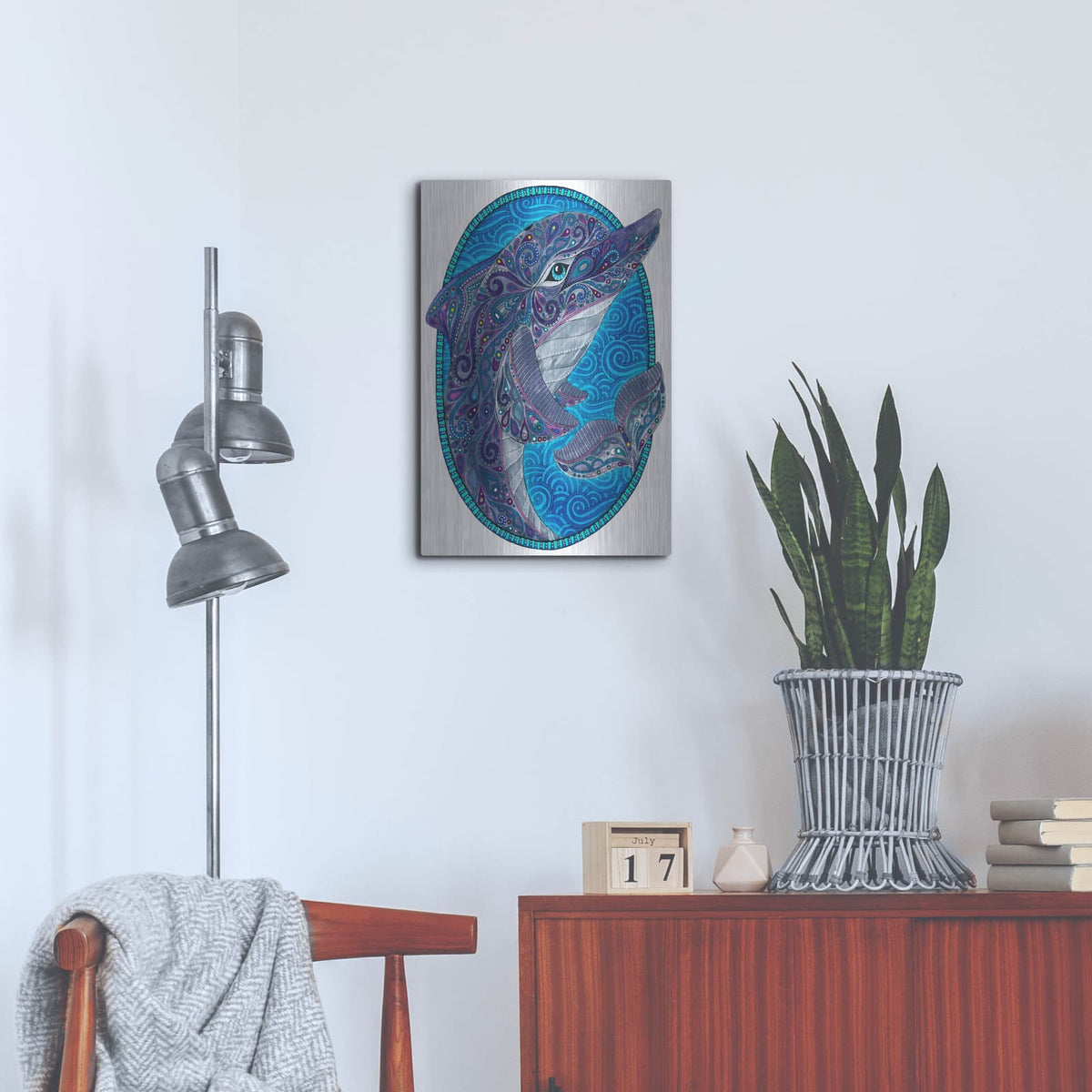 'Animals 5' by Hello Angel – Metal Wall Art, 16x24 room view