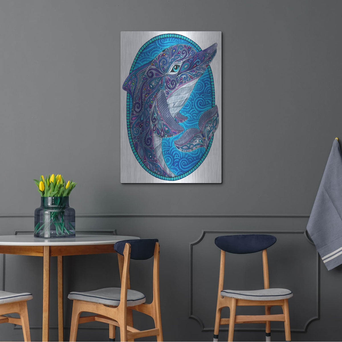 'Animals 5' by Hello Angel – Metal Wall Art, 24x36 room view