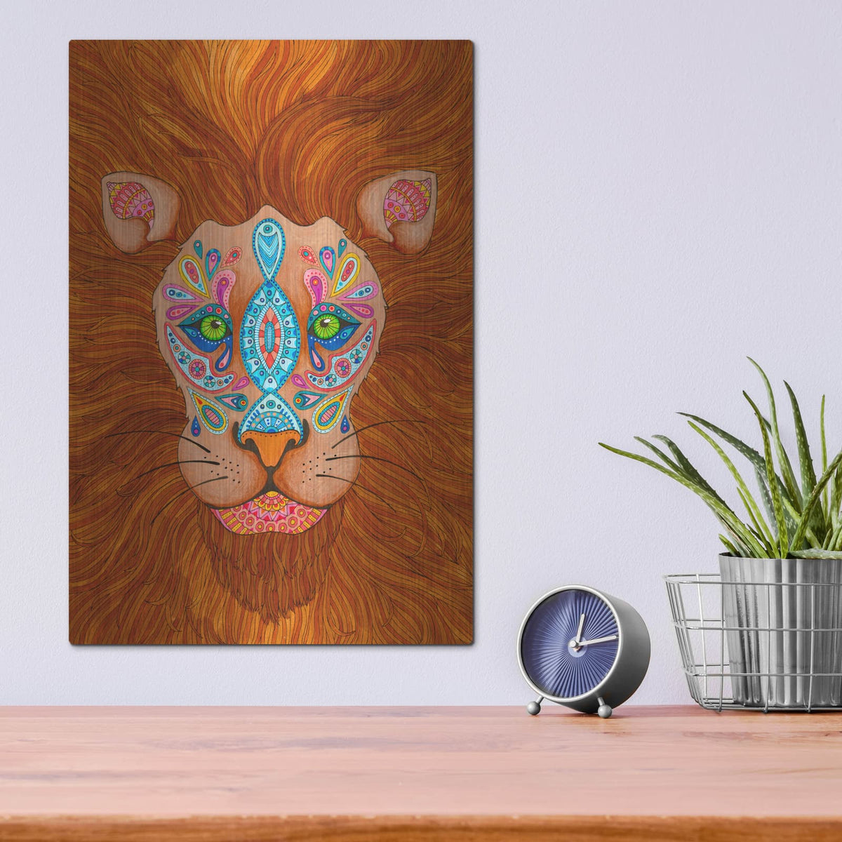 'Animals 7' by Hello Angel – Metal Wall Art, 12x16 room view