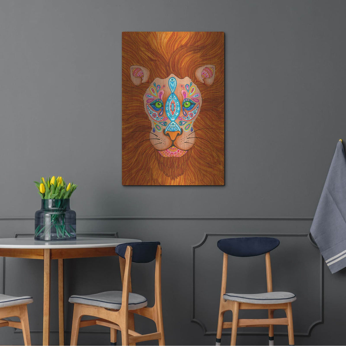 'Animals 7' by Hello Angel – Metal Wall Art, 24x36 room view