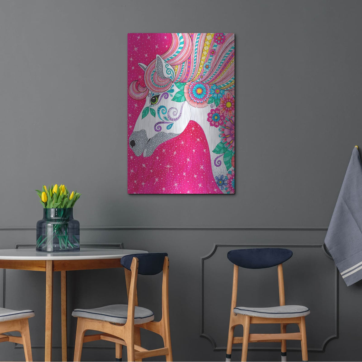 'Animals 14' by Hello Angel – Metal Wall Art, 24x36 room view