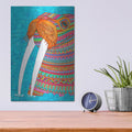 'Animals 21' by Hello Angel – Metal Wall Art, 12x16 room view