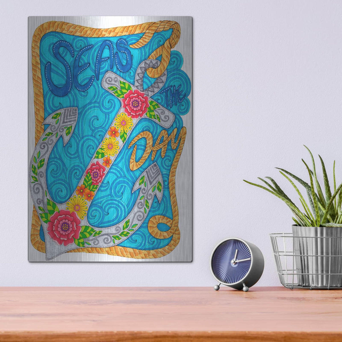 'Inspirational Quotes 2' by Hello Angel – Metal Wall Art, 12x16 room view