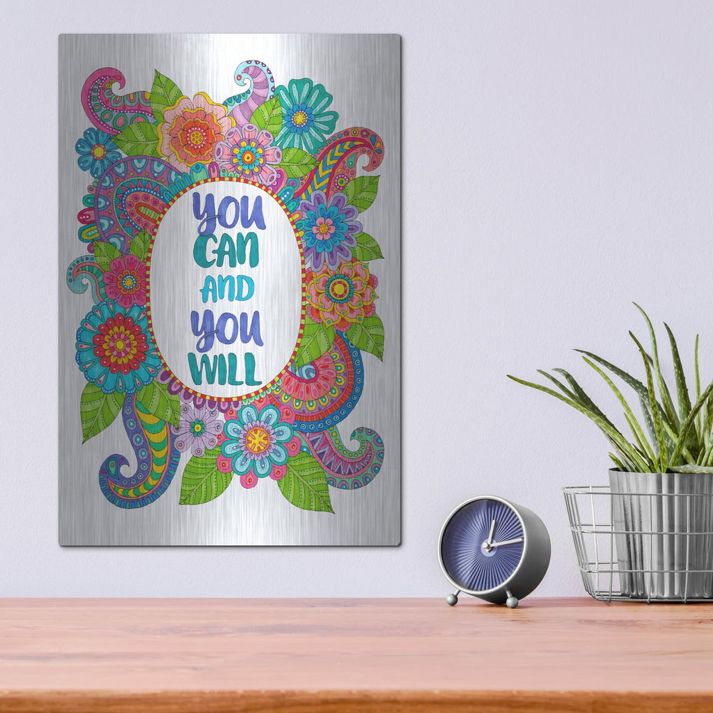 'Inspirational Quotes 7' by Hello Angel – Metal Wall Art, 12x16 room view