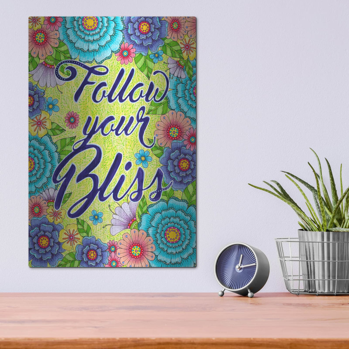 'Inspirational Quotes 15' by Hello Angel – Metal Wall Art, 12x16 room view