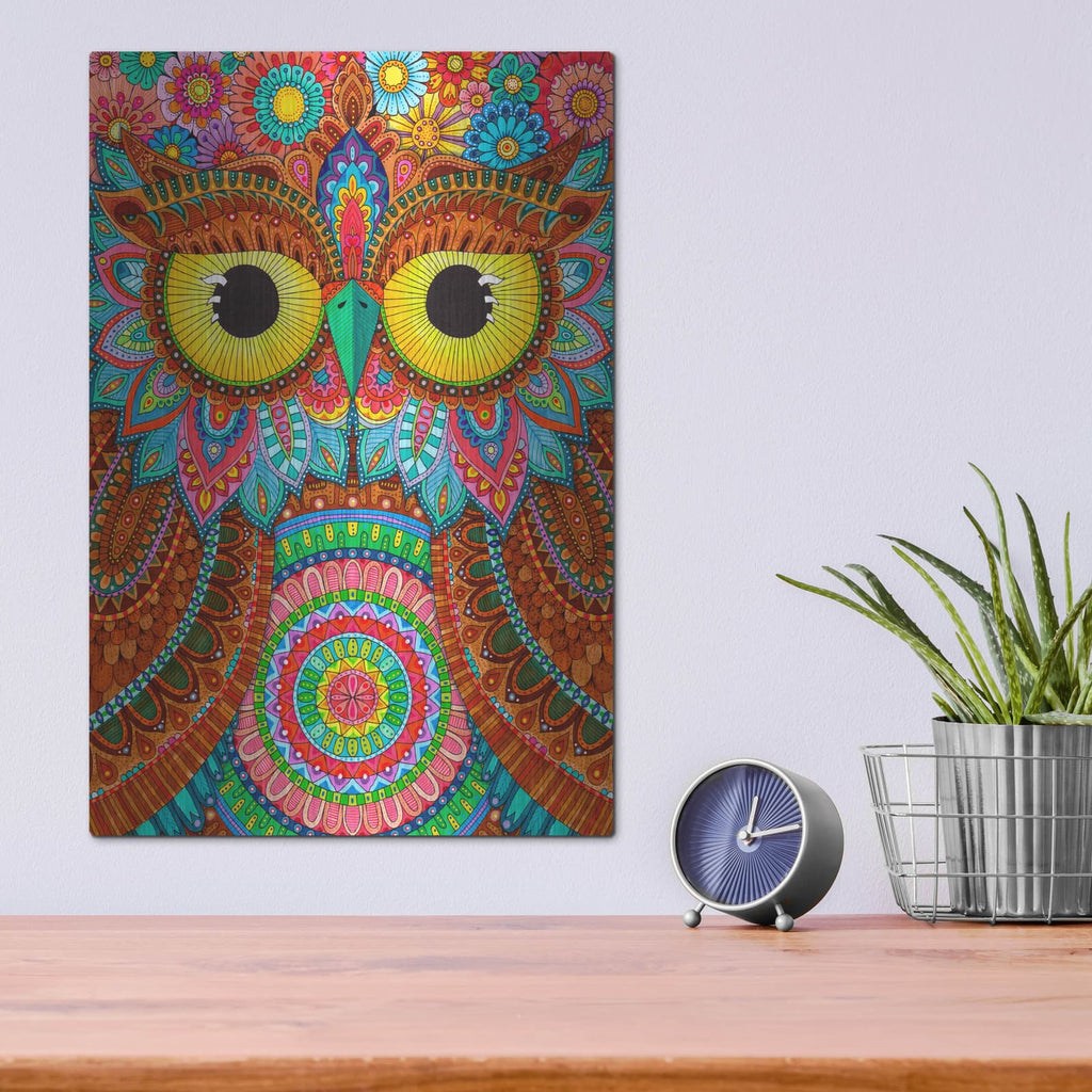 'Night Owls 17' by Hello Angel – Metal Wall Art, 12x16 room view