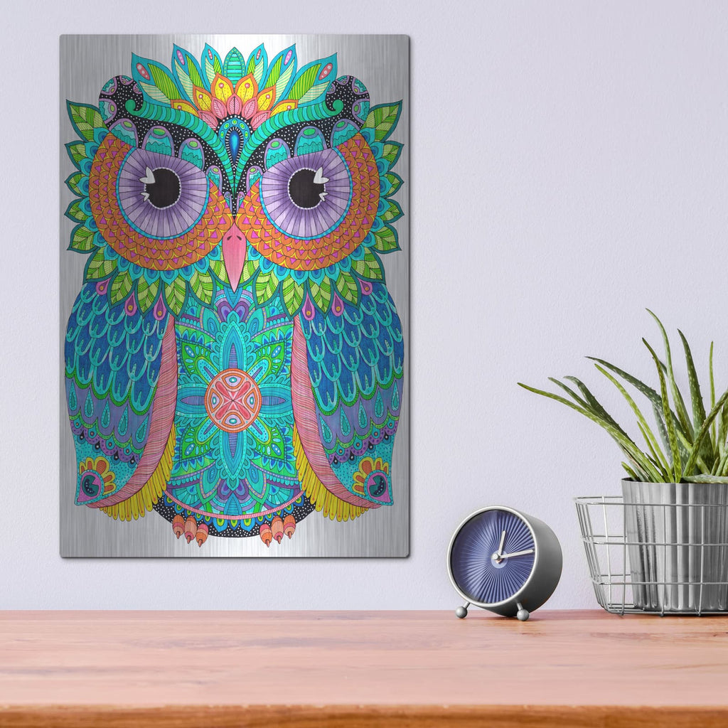 'Night Owls 25' by Hello Angel – Metal Wall Art, 12x16 room view