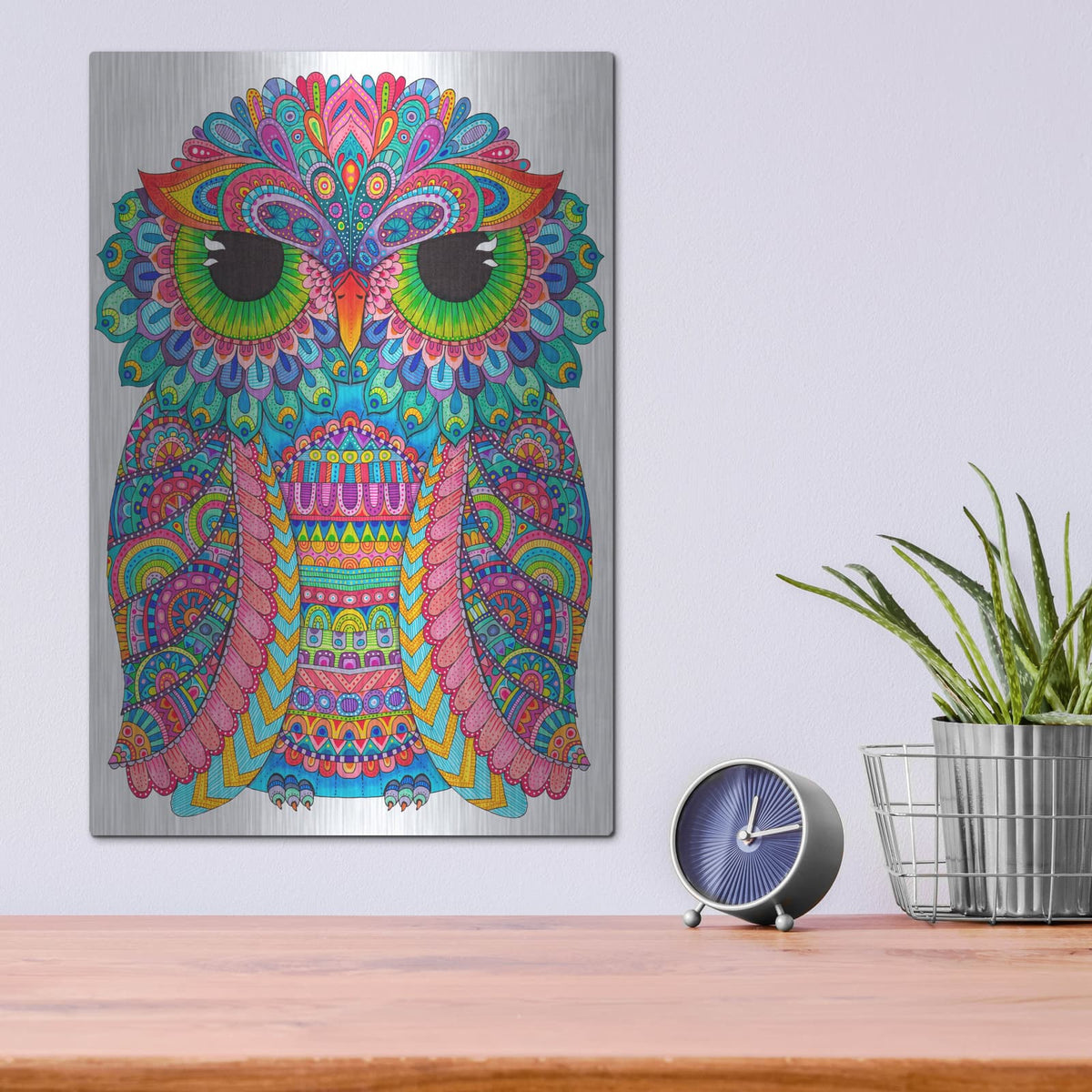 'Night Owls 31' by Hello Angel – Metal Wall Art, 12x16 room view