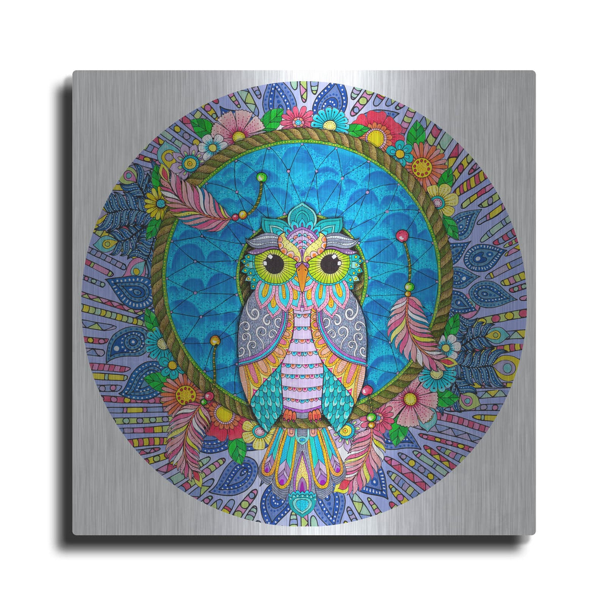 'Night Owls 21' by Hello Angel – Metal Wall Art