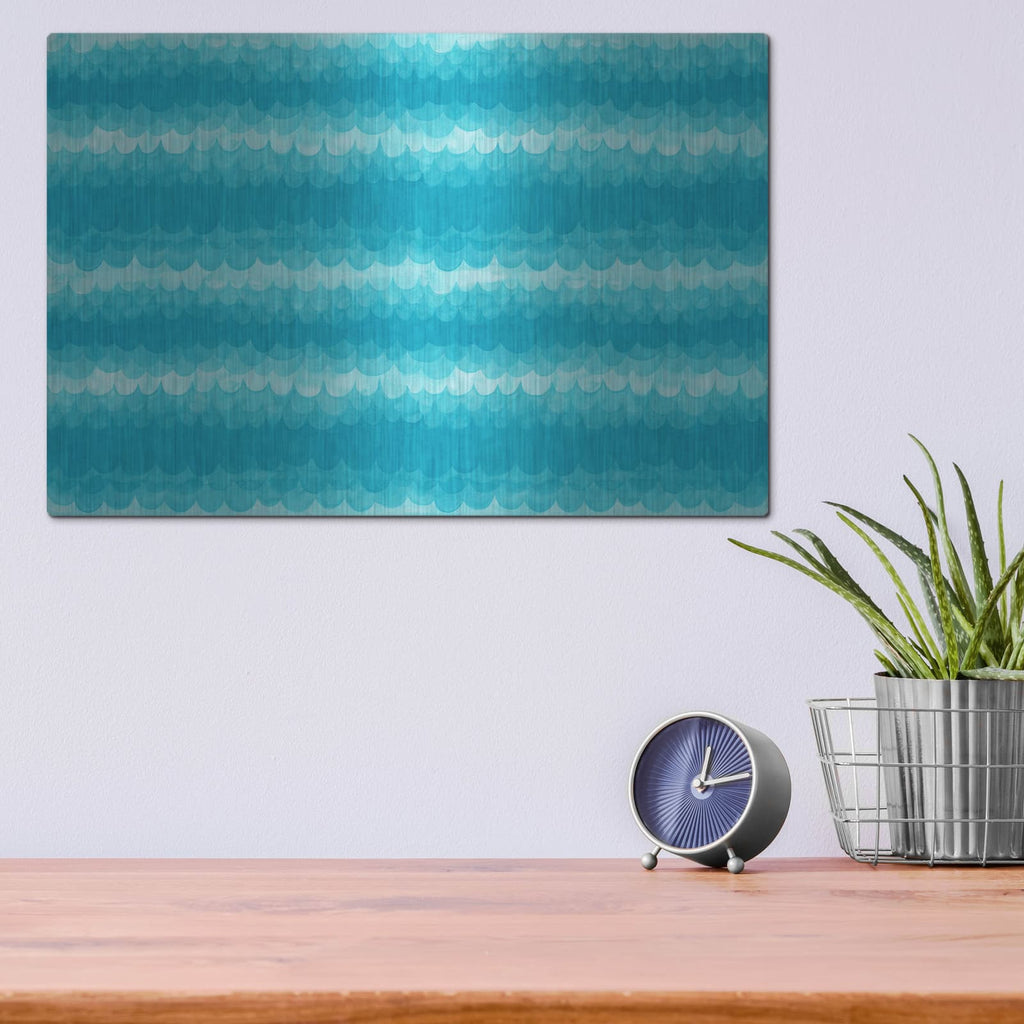 'Water Scallops' by Hello Angel – Metal Wall Art, 16x12 room view