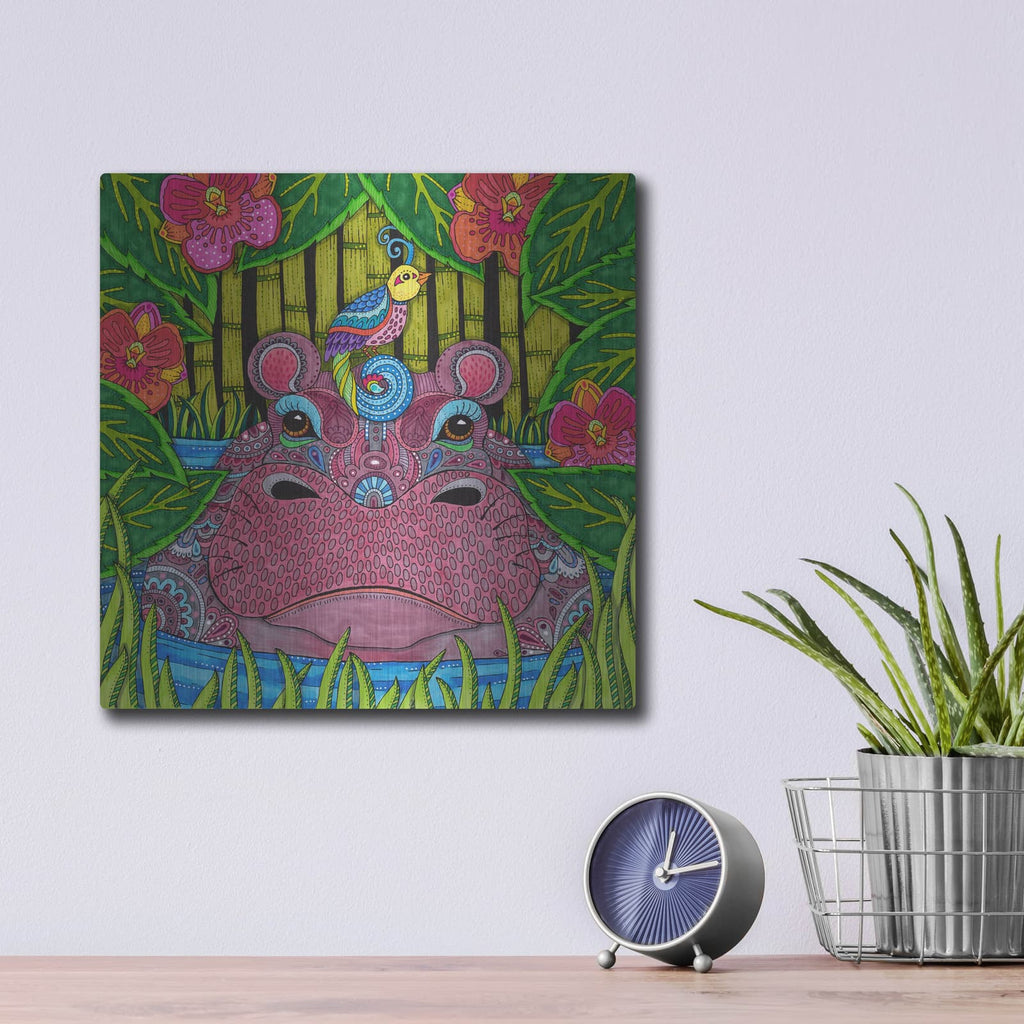 'Jungle Safari 1' by Hello Angel – Metal Wall Art, 12x12 room view