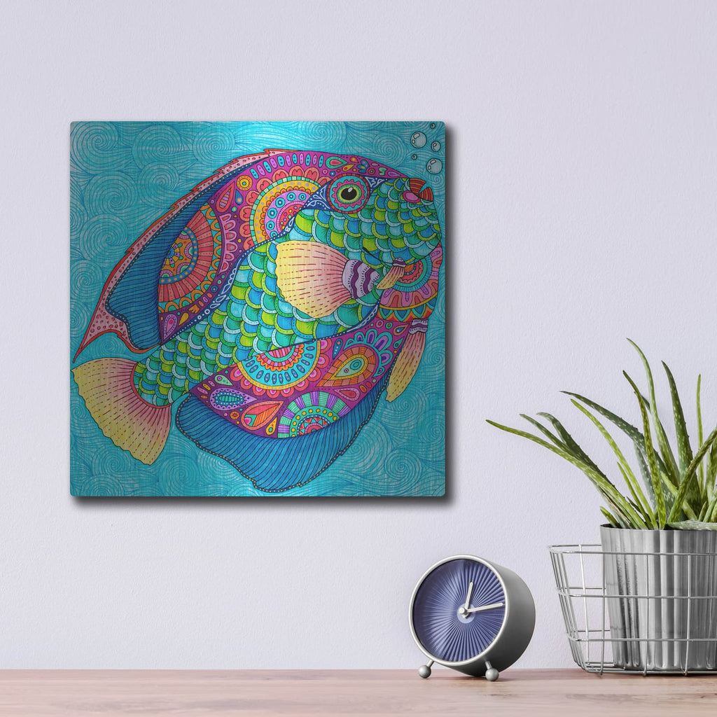'Tropical Paradise 9' by Hello Angel – Metal Wall Art, 12x12 room view