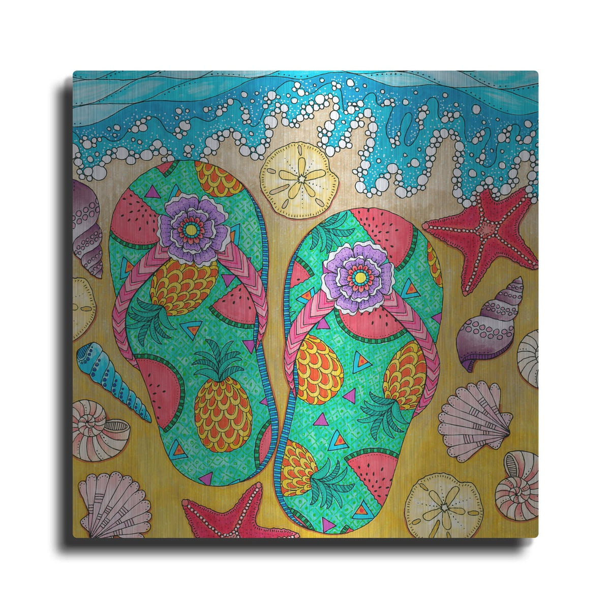 'Tropical Paradise 2' by Hello Angel – Metal Wall Art