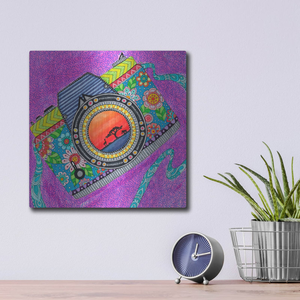 'Jungle Safari 7' by Hello Angel – Metal Wall Art, 12x12 room view