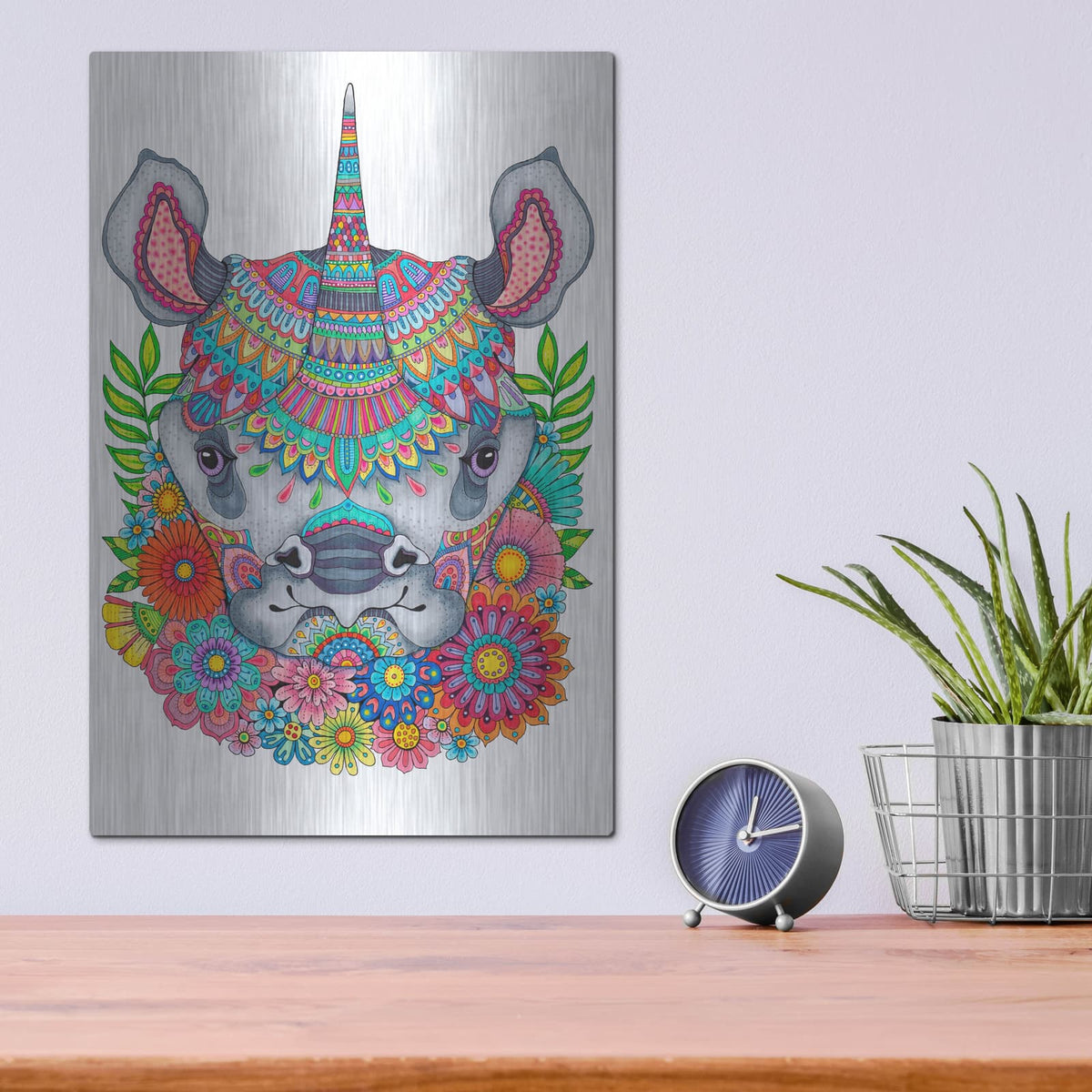 'Jungle Safari 24' by Hello Angel – Metal Wall Art, 12x16 room view