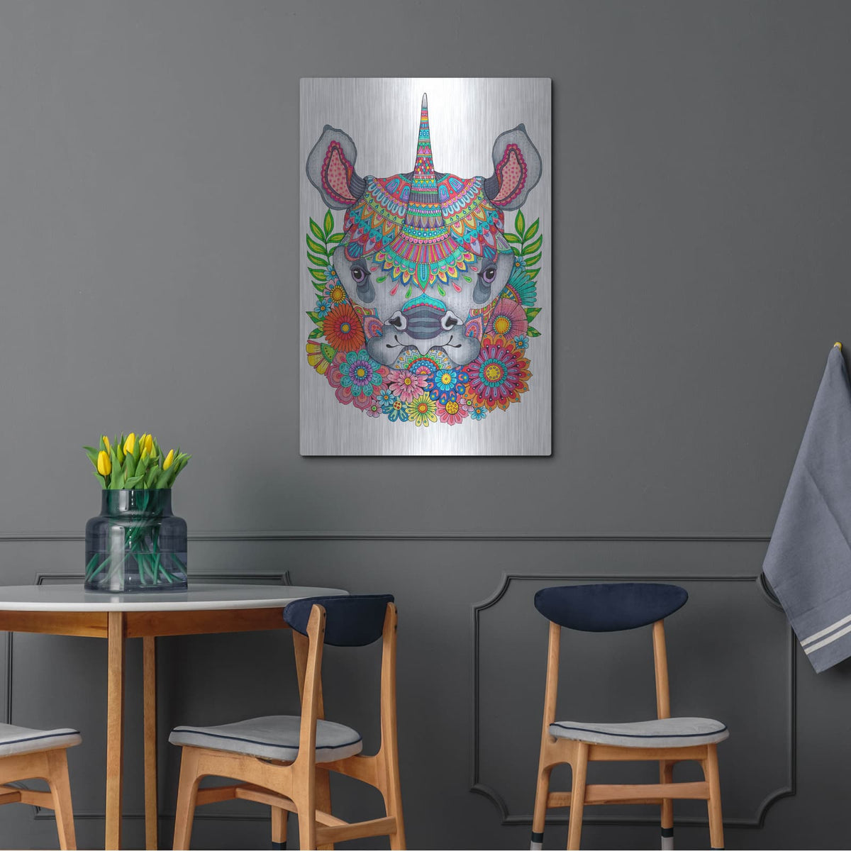 'Jungle Safari 24' by Hello Angel – Metal Wall Art, 24x36 room view