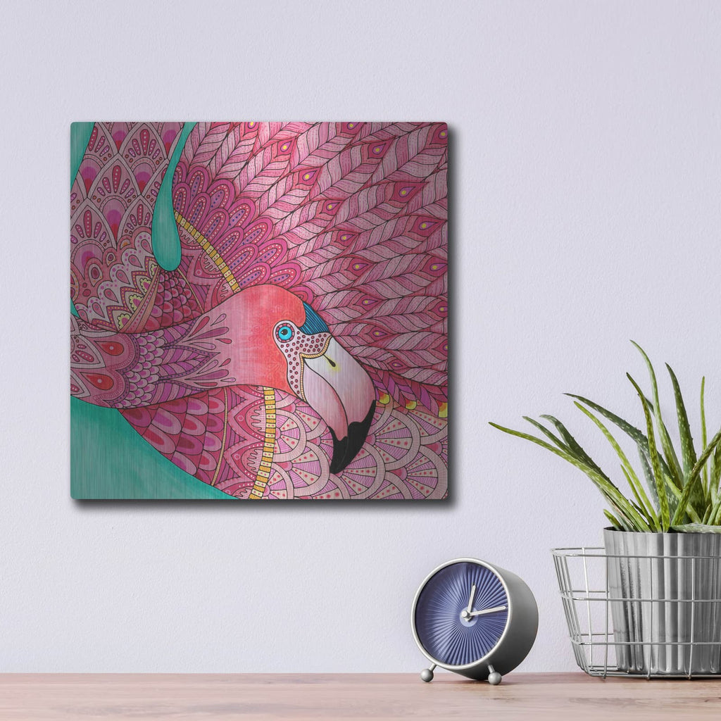 'Tropical Paradise 33' by Hello Angel – Metal Wall Art, 12x12 room view
