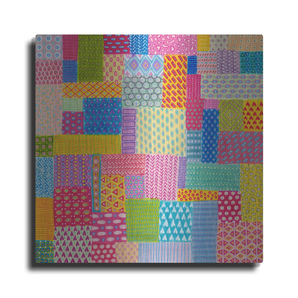 'Quilted' by Hello Angel – Metal Wall Art