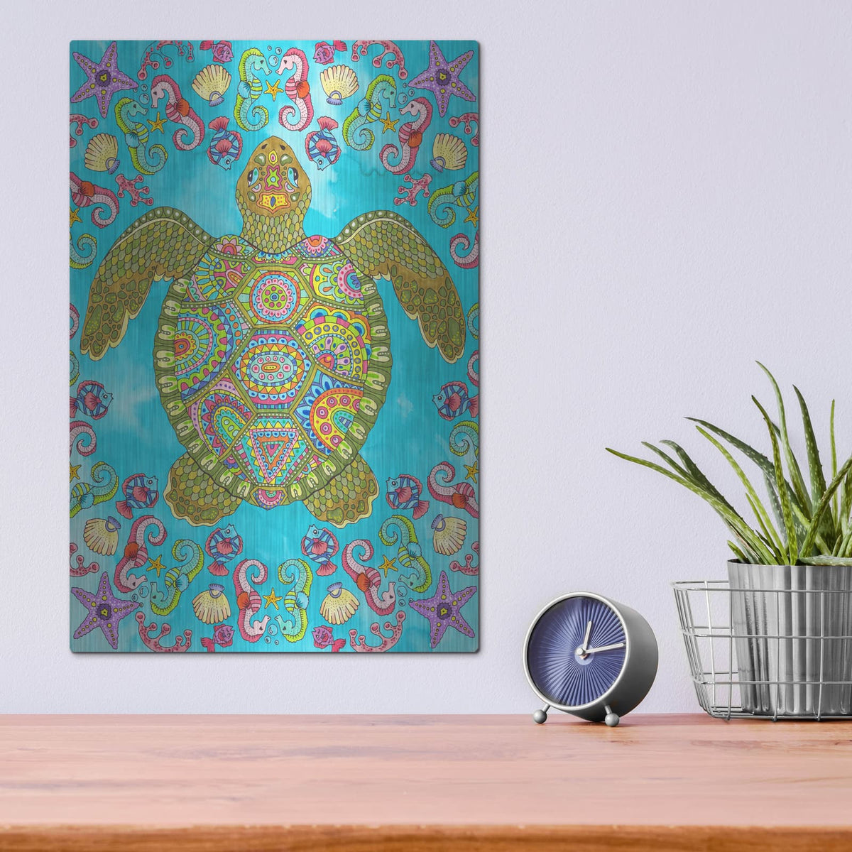 'Tropical Paradise 15' by Hello Angel – Metal Wall Art, 12x16 room view