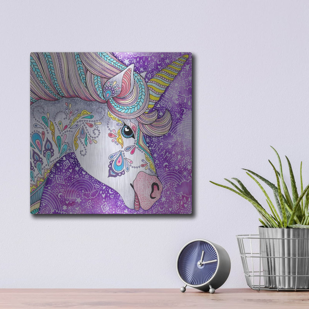 'I Believe 3' by Hello Angel – Metal Wall Art, 12x12 room view