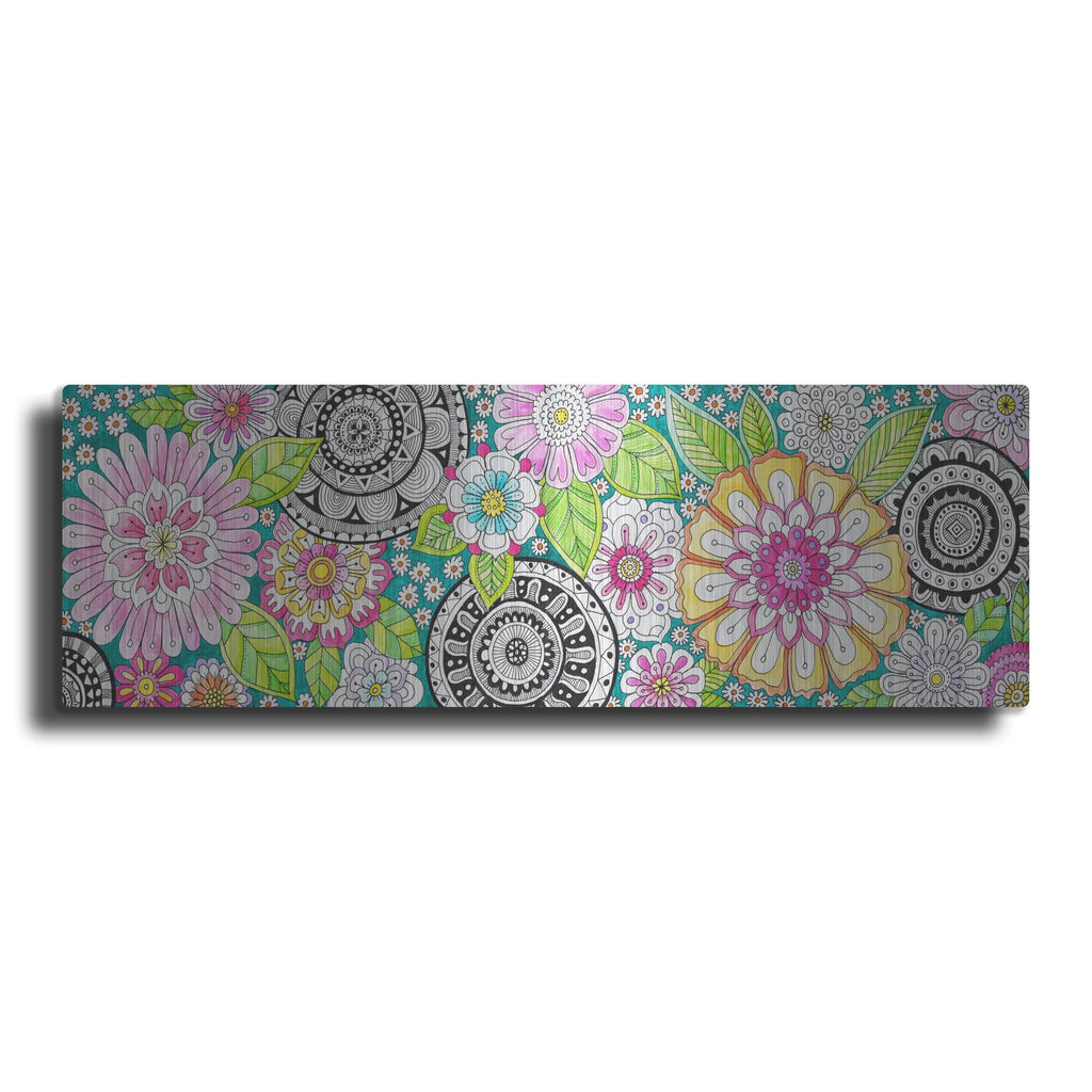 'Mandalas And Pastel Florals' by Hello Angel – Metal Wall Art