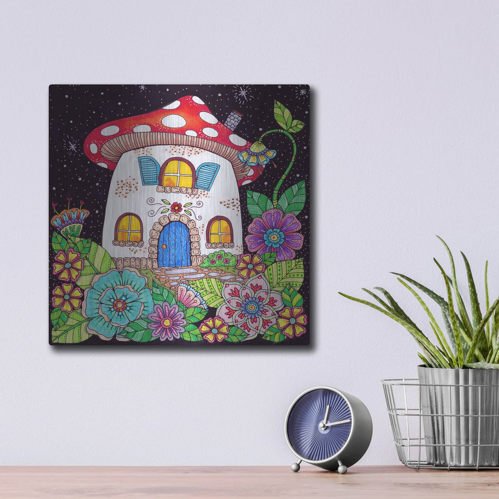 'I Believe 11' by Hello Angel – Metal Wall Art, 12x12 room view