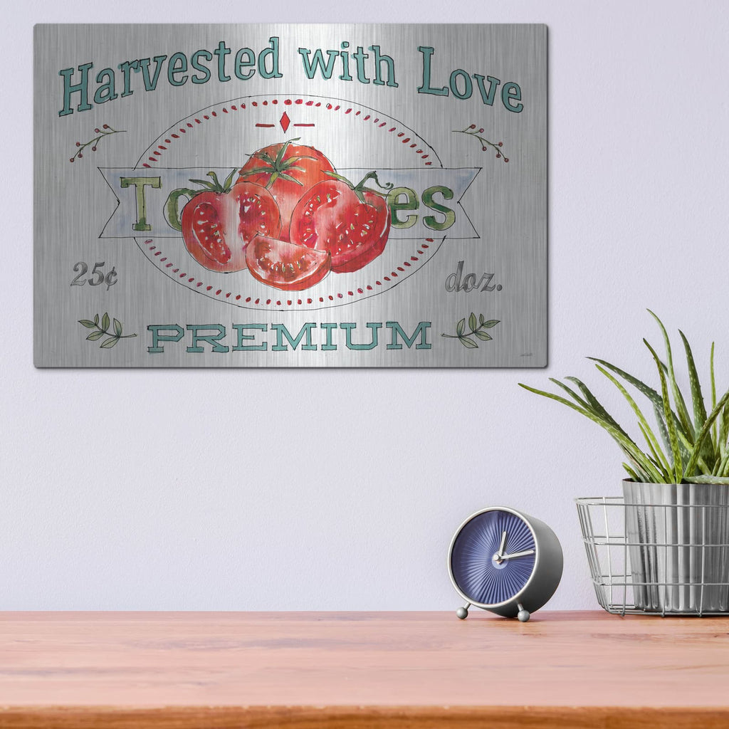 'Veggie Market I' by Anne Tavoletti – Metal Wall Art, 16x12 room view