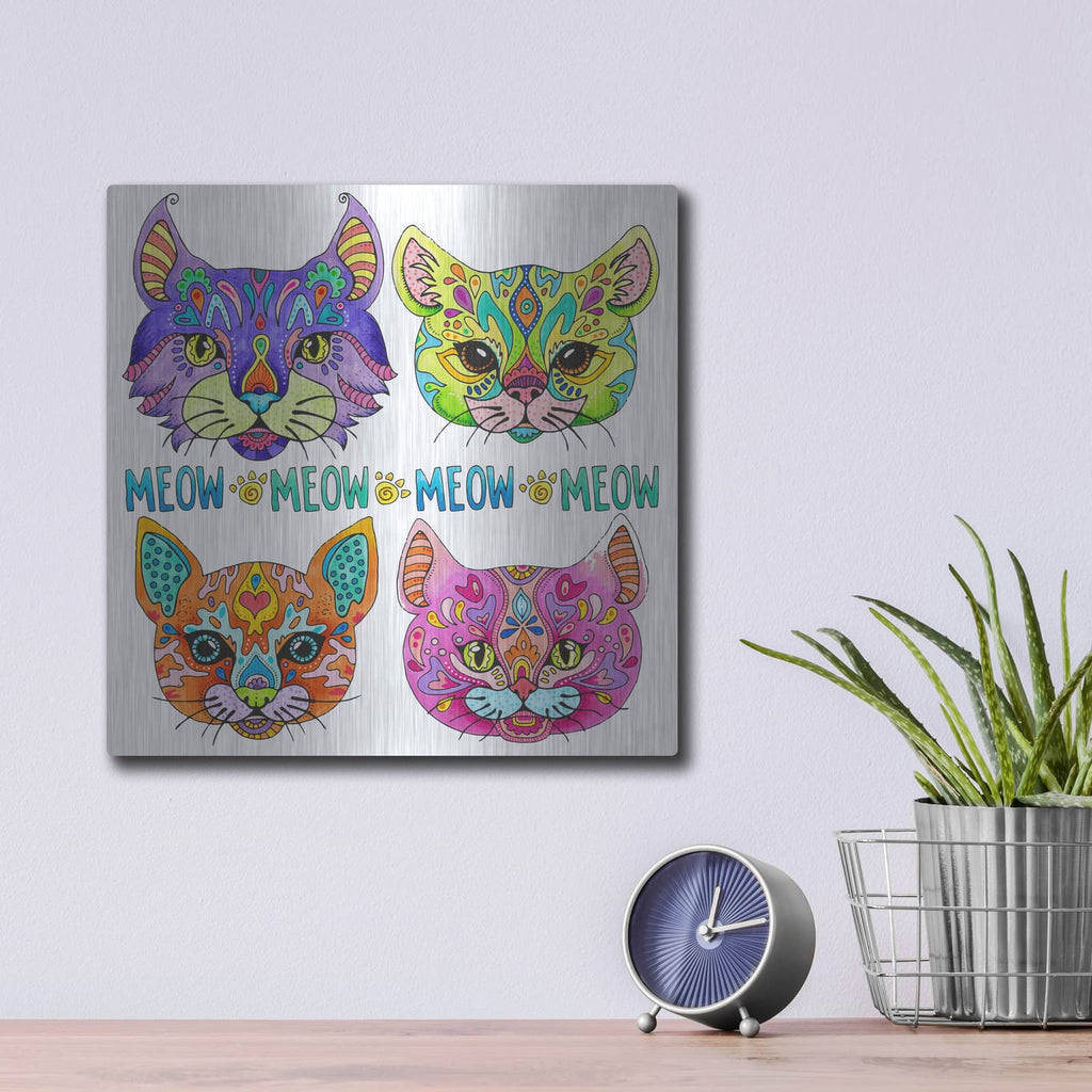 'Irresistible Animals 19' by Hello Angel – Metal Wall Art, 12x12 room view