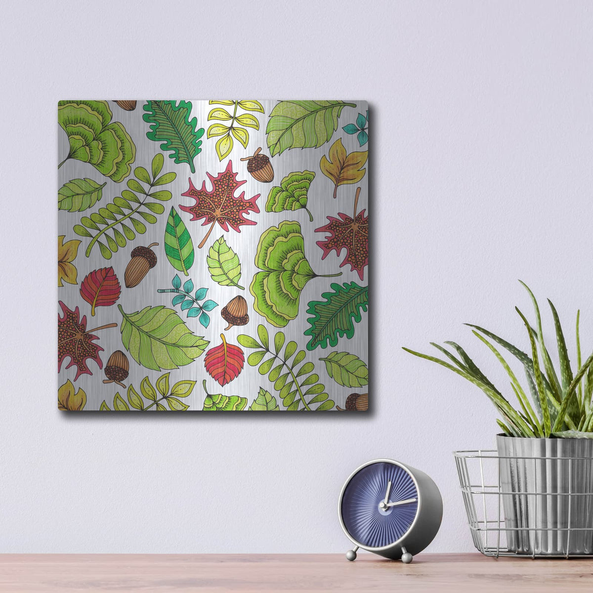 'Nature Loves 13' by Hello Angel – Metal Wall Art, 12x12 room view