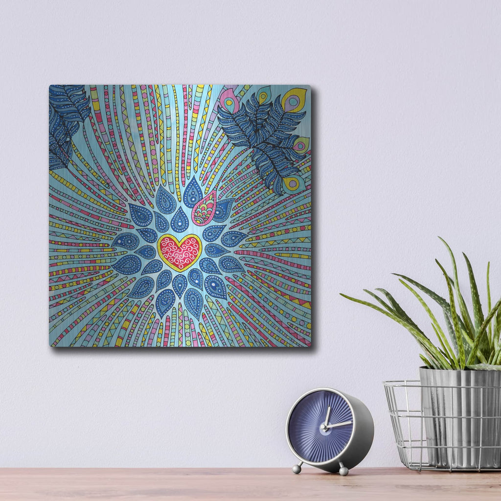 'Nature Loves 22' by Hello Angel – Metal Wall Art, 12x12 room view
