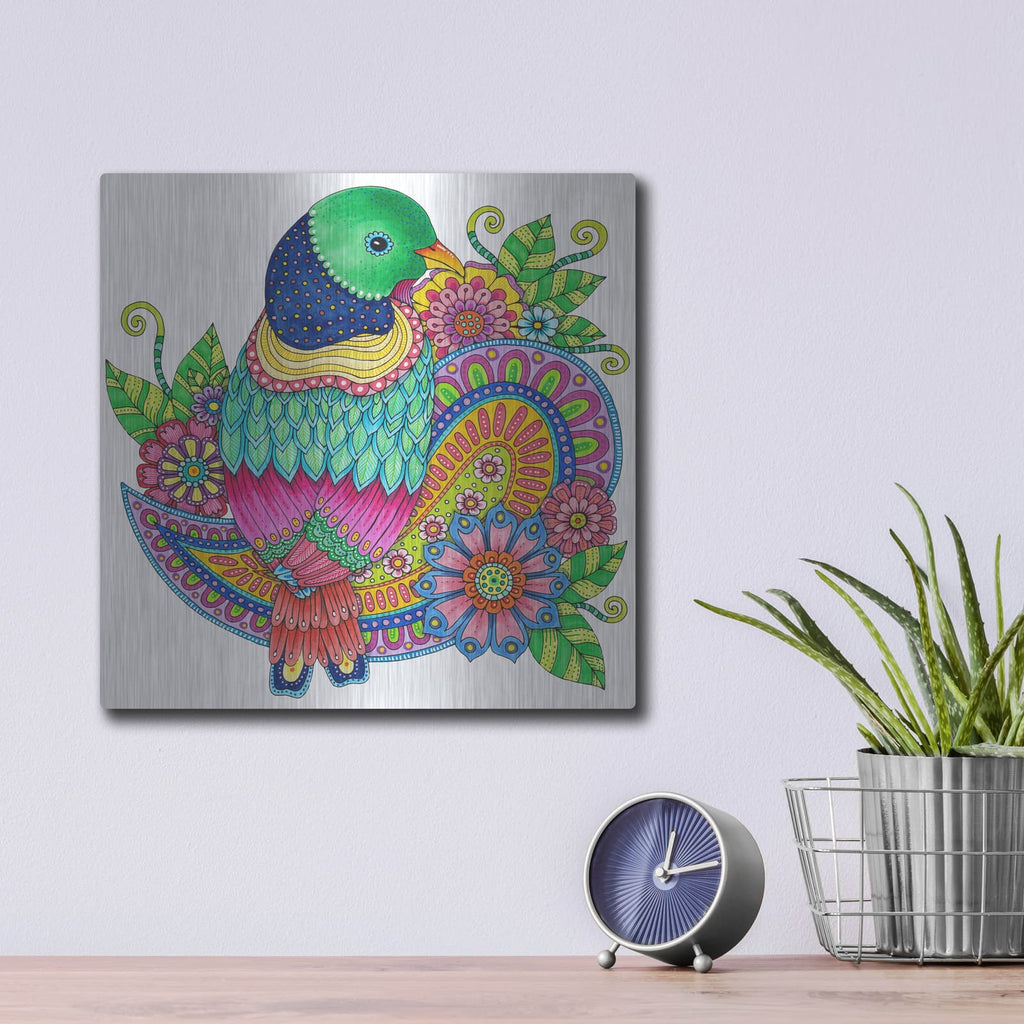 'Nature Loves 26' by Hello Angel – Metal Wall Art, 12x12 room view
