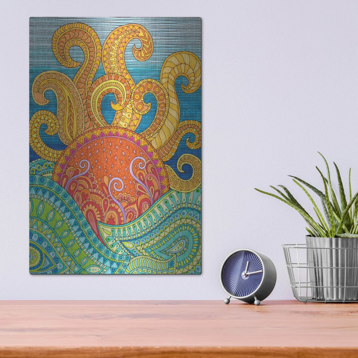 'Nature Loves 14' by Hello Angel – Metal Wall Art, 12x16 room view