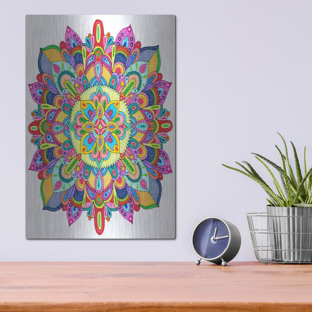 'Mandala Surprise' by Hello Angel – Metal Wall Art, 12x16 room view