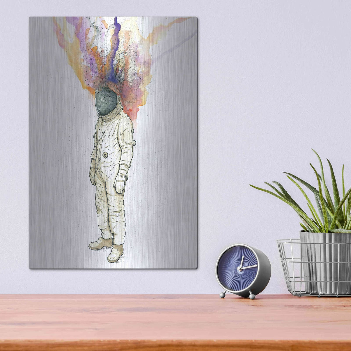 'Astronaut Fire' by Craig Snodgrass – Metal Wall Art, 12x16 room view