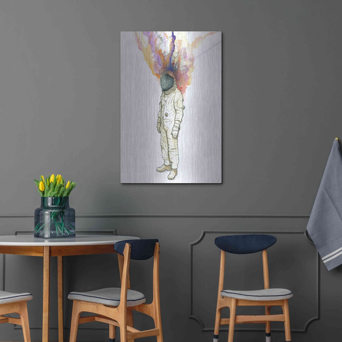 'Astronaut Fire' by Craig Snodgrass – Metal Wall Art, 24x36 room view