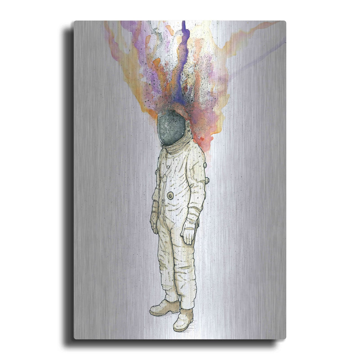 'Astronaut Fire' by Craig Snodgrass – Metal Wall Art