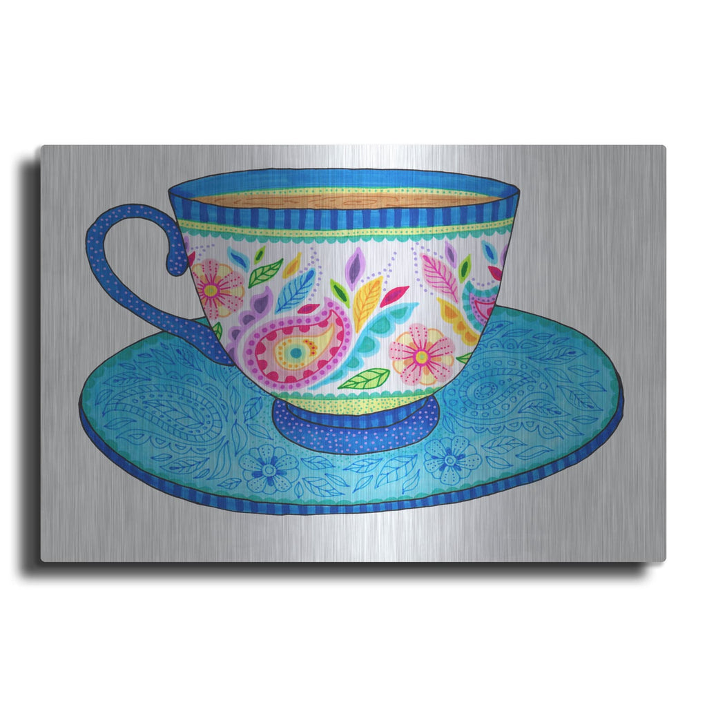 'Marker Only Teacup' by Hello Angel – Metal Wall Art