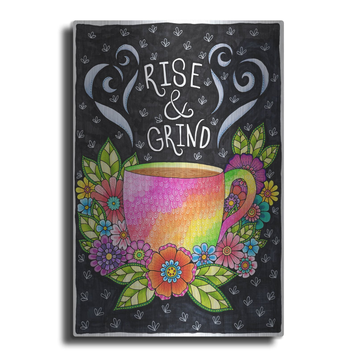 'Rise & Grind' by Hello Angel – Metal Wall Art