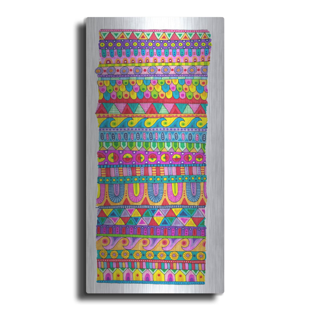 'Rows - Color' by Hello Angel – Metal Wall Art