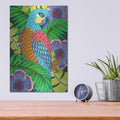 'Jungle Parrot' by Hello Angel – Metal Wall Art, 12x16 room view