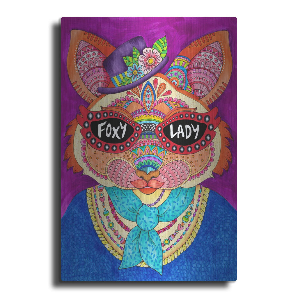 'Foxy Lady' by Hello Angel – Metal Wall Art