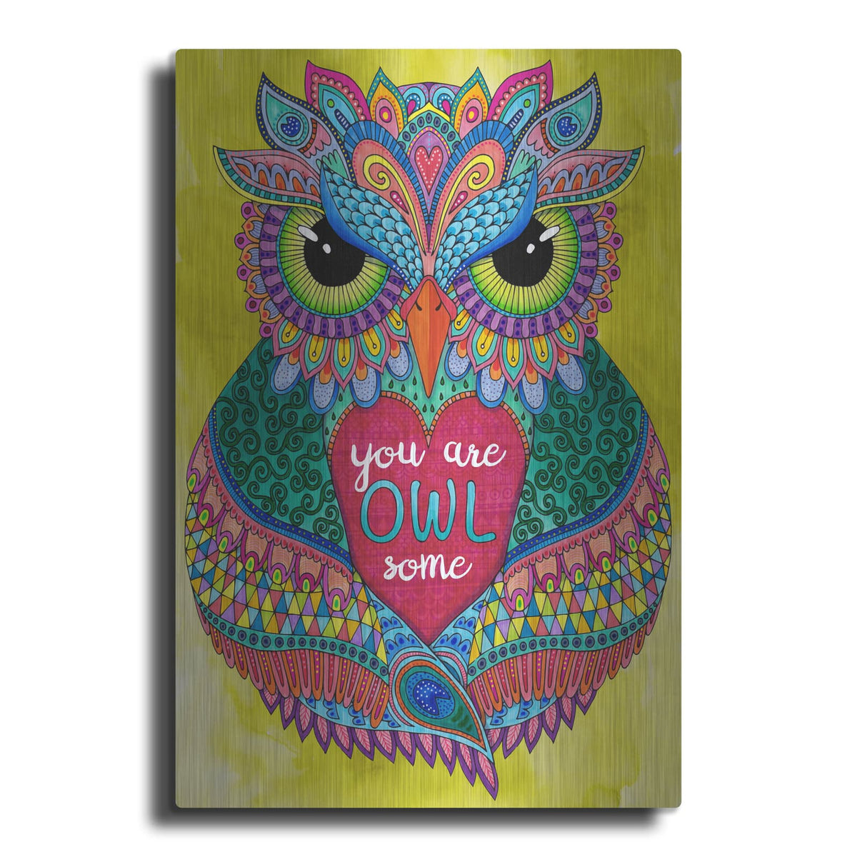 'You Are Owlsome' by Hello Angel – Metal Wall Art
