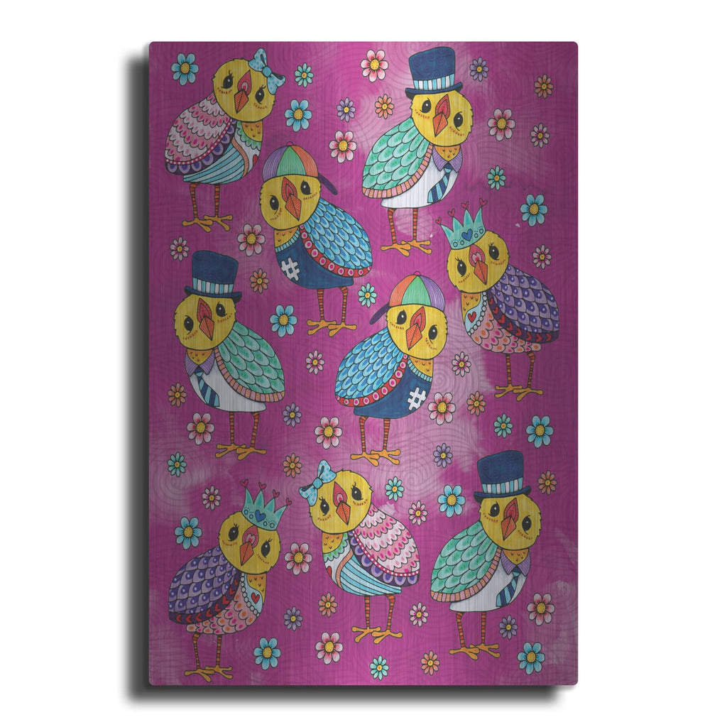 'Chickadees' by Hello Angel – Metal Wall Art