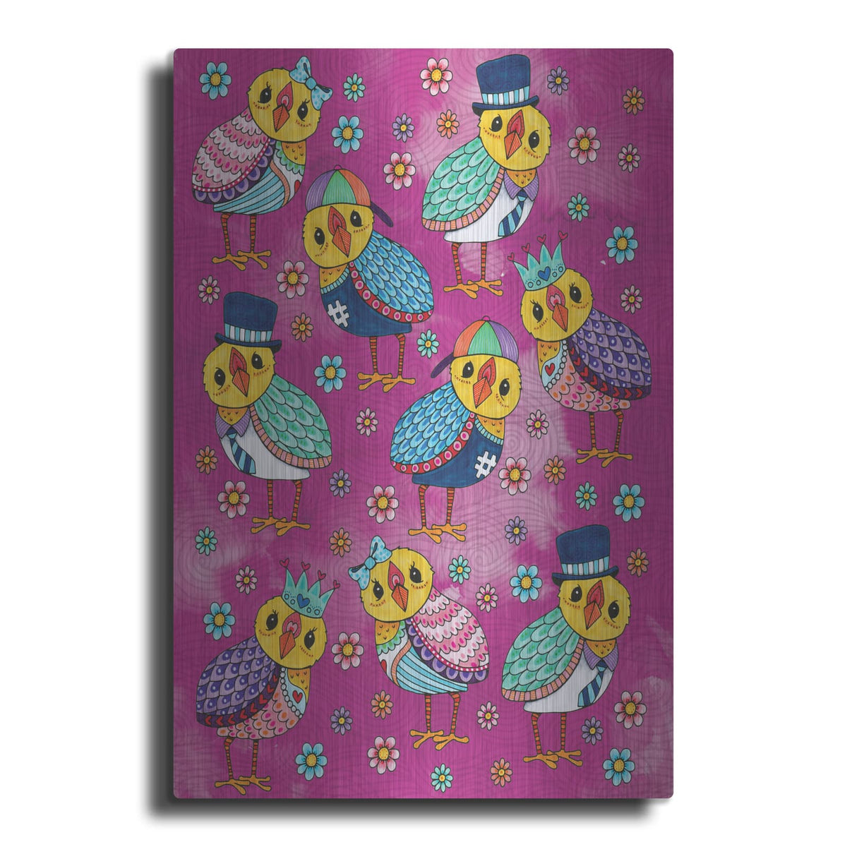 'Chickadees' by Hello Angel – Metal Wall Art