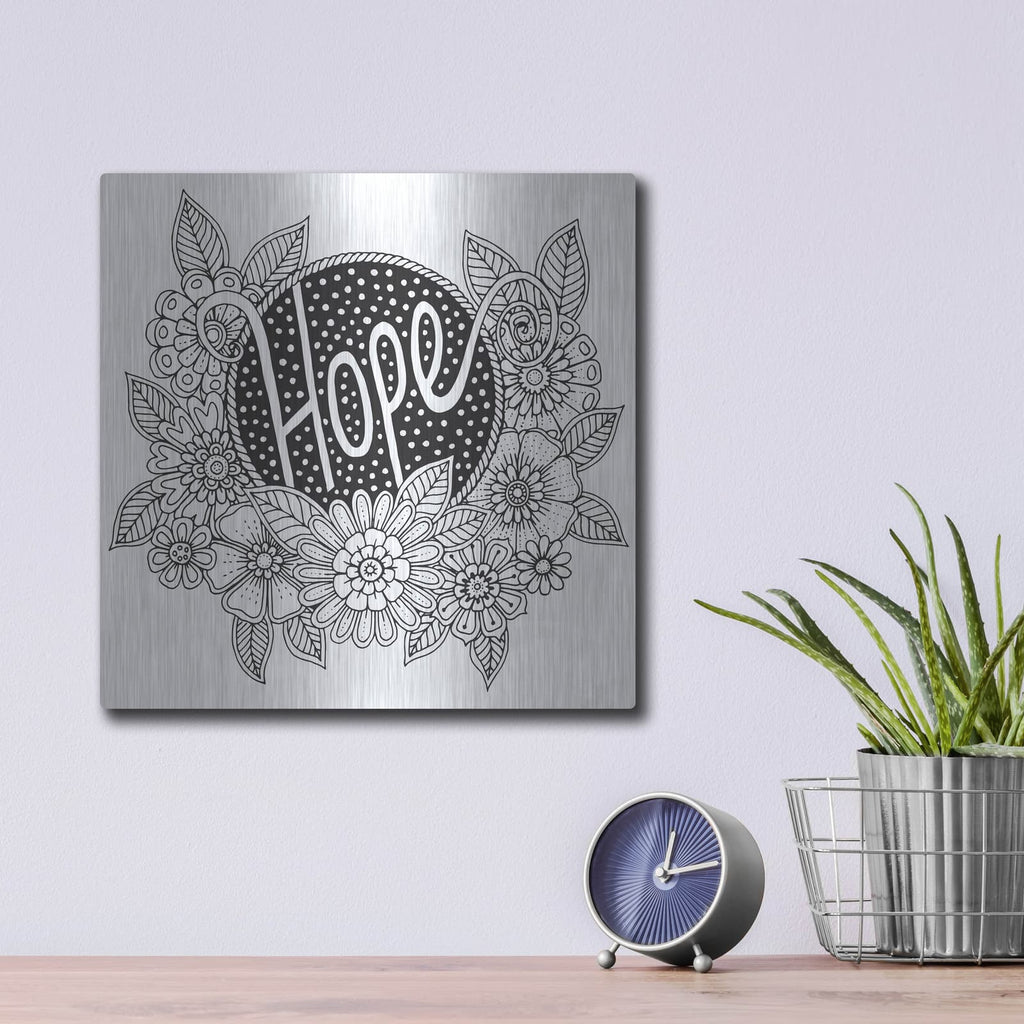 'Hope' by Hello Angel – Metal Wall Art, 12x12 room view