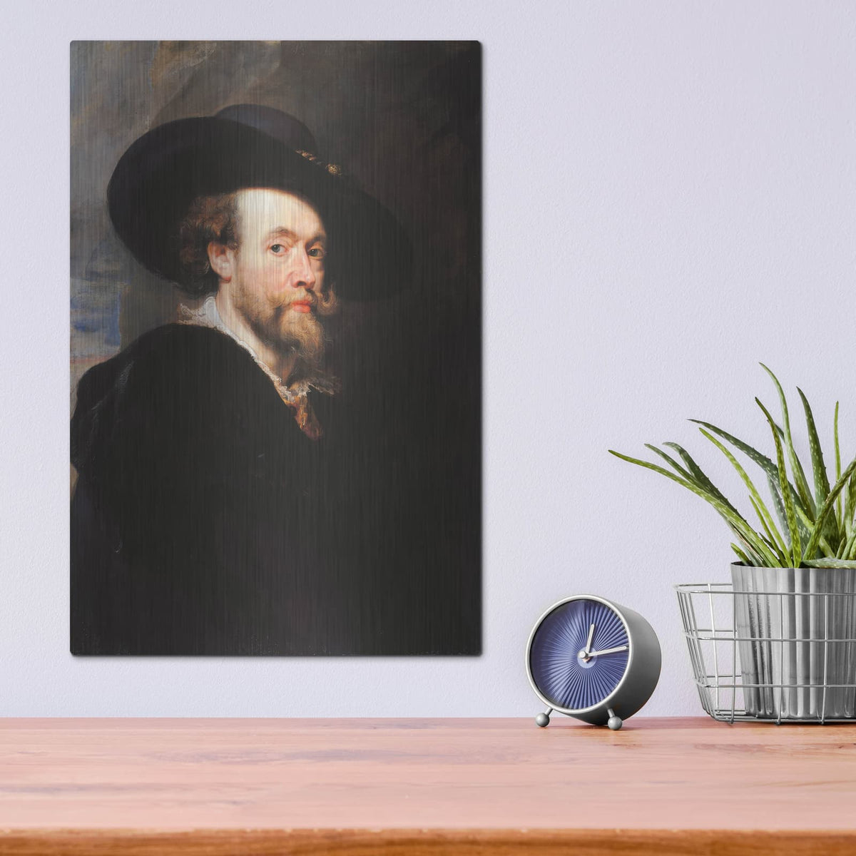 'Self Portrait' by Peter Paul Rubens – Metal Wall Art, 12x16 room view