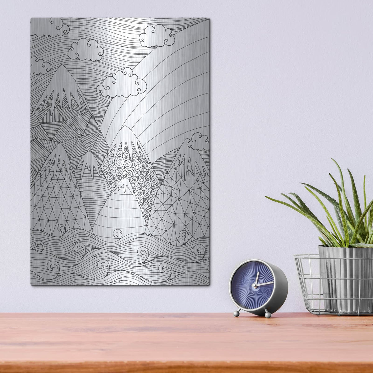 'Nature Loves 6' by Hello Angel – Metal Wall Art, 12x16 room view